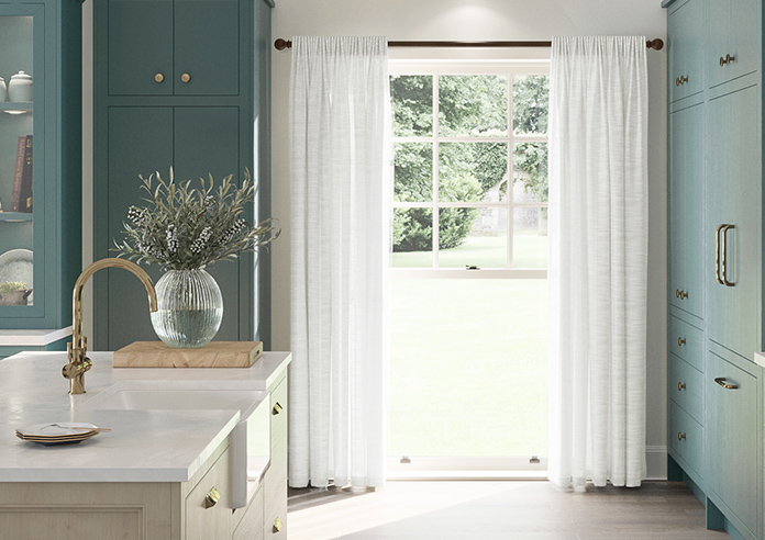 Novara Voile, Chiffon White - Made to Measure Curtains - Image 3